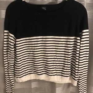 Black and White Striped Shirt